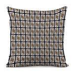 Jack Of Clubs Playing Card Pattern Print Pillow Cover