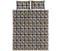 Jack Of Clubs Playing Card Pattern Print Quilt Bed Set