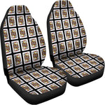 Jack Of Clubs Playing Card Pattern Print Universal Fit Car Seat Covers