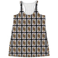 Jack Of Clubs Playing Card Pattern Print Women's Racerback Tank Top