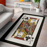 Jack Of Clubs Playing Card Print Area Rug