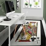 Jack Of Clubs Playing Card Print Area Rug
