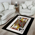 Jack Of Clubs Playing Card Print Area Rug