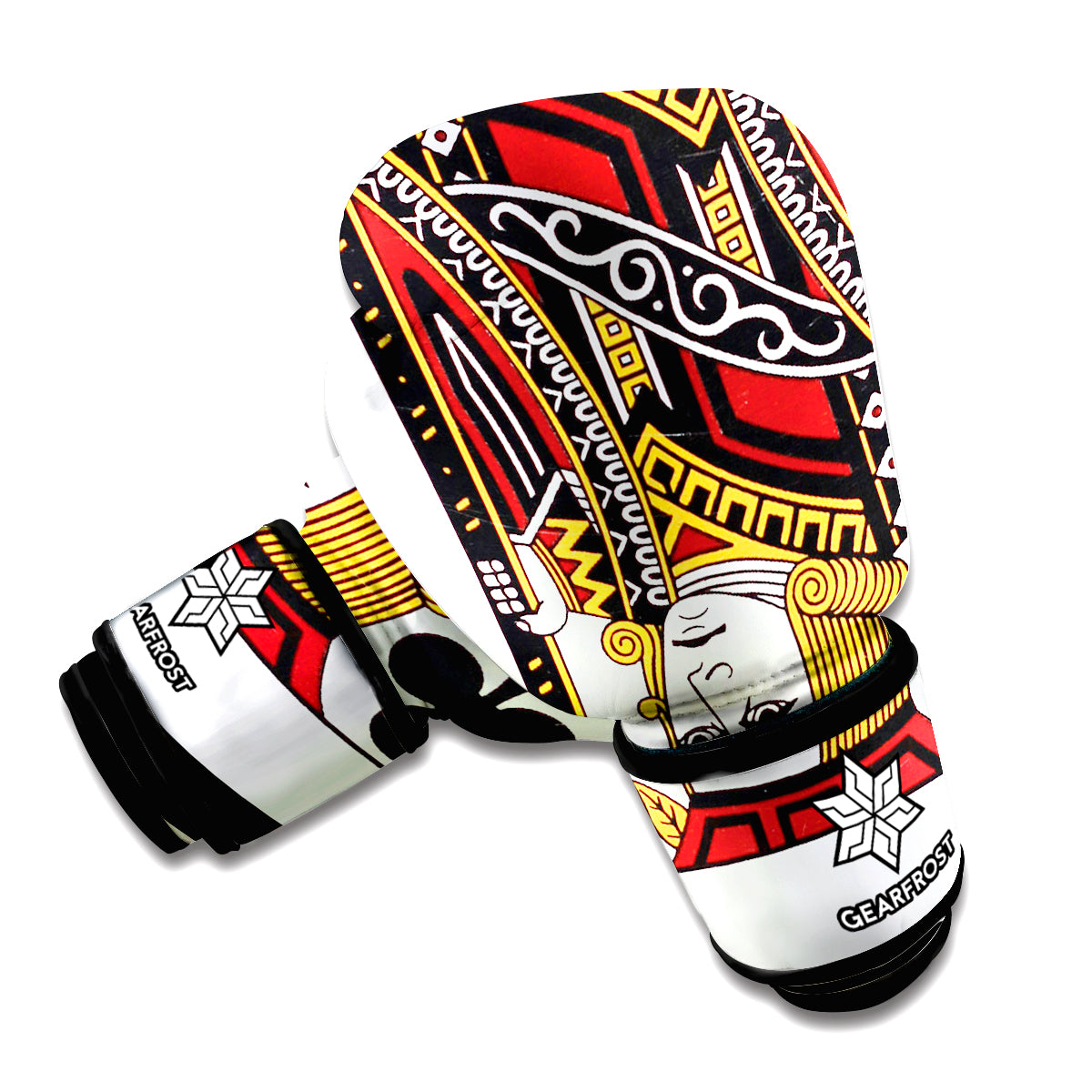Jack Of Clubs Playing Card Print Boxing Gloves