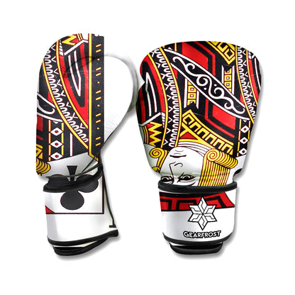 Jack Of Clubs Playing Card Print Boxing Gloves