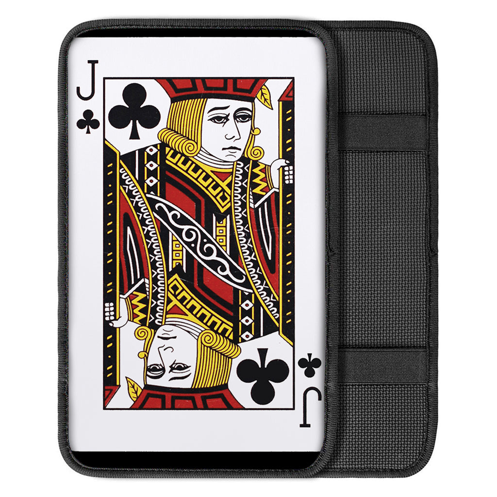 Jack Of Clubs Playing Card Print Car Center Console Cover