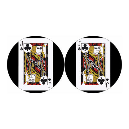 Jack Of Clubs Playing Card Print Car Coasters
