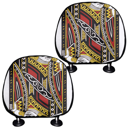 Jack Of Clubs Playing Card Print Car Headrest Covers