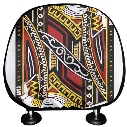 Jack Of Clubs Playing Card Print Car Headrest Covers