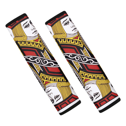 Jack Of Clubs Playing Card Print Car Seat Belt Covers