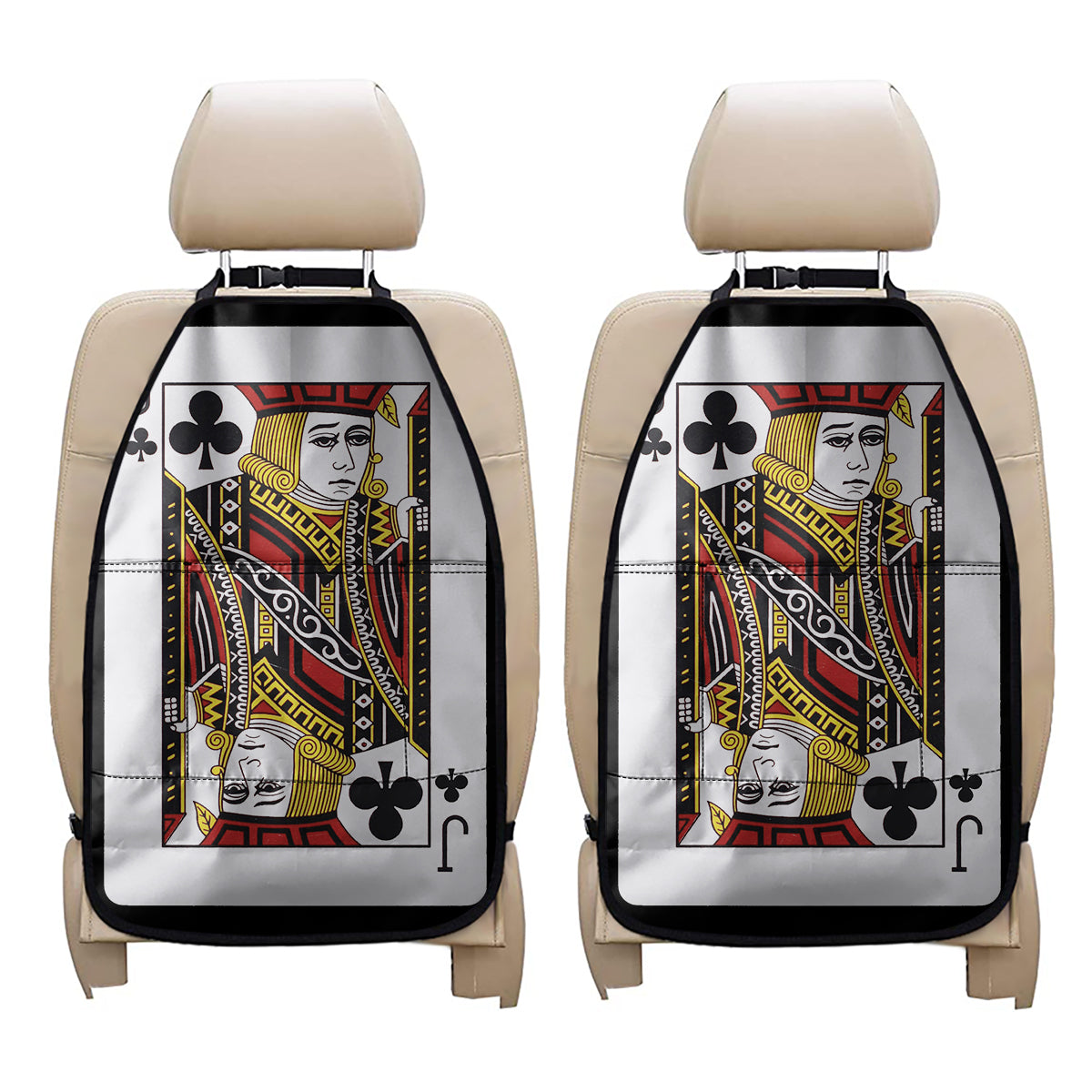 Jack Of Clubs Playing Card Print Car Seat Organizers