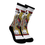 Jack Of Clubs Playing Card Print Crew Socks