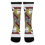 Jack Of Clubs Playing Card Print Crew Socks
