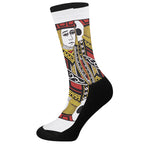 Jack Of Clubs Playing Card Print Crew Socks