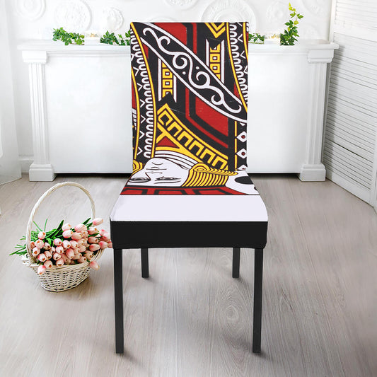 Jack Of Clubs Playing Card Print Dining Chair Slipcover