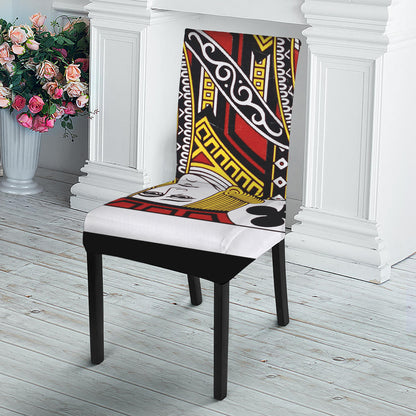 Jack Of Clubs Playing Card Print Dining Chair Slipcover