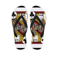 Jack Of Clubs Playing Card Print Flip Flops