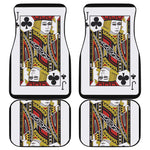 Jack Of Clubs Playing Card Print Front and Back Car Floor Mats