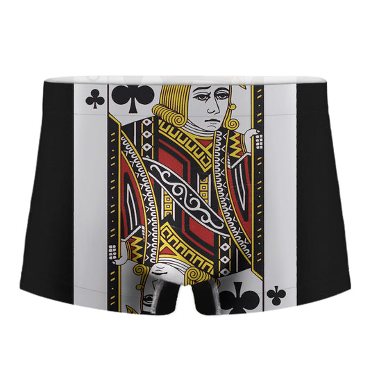 Jack Of Clubs Playing Card Print Men's Boxer Briefs