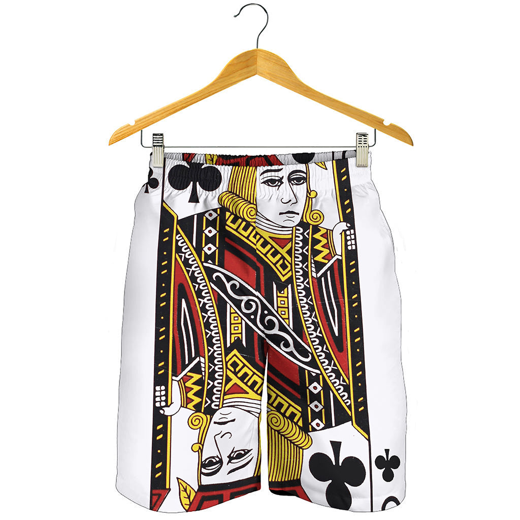 Jack Of Clubs Playing Card Print Men's Shorts