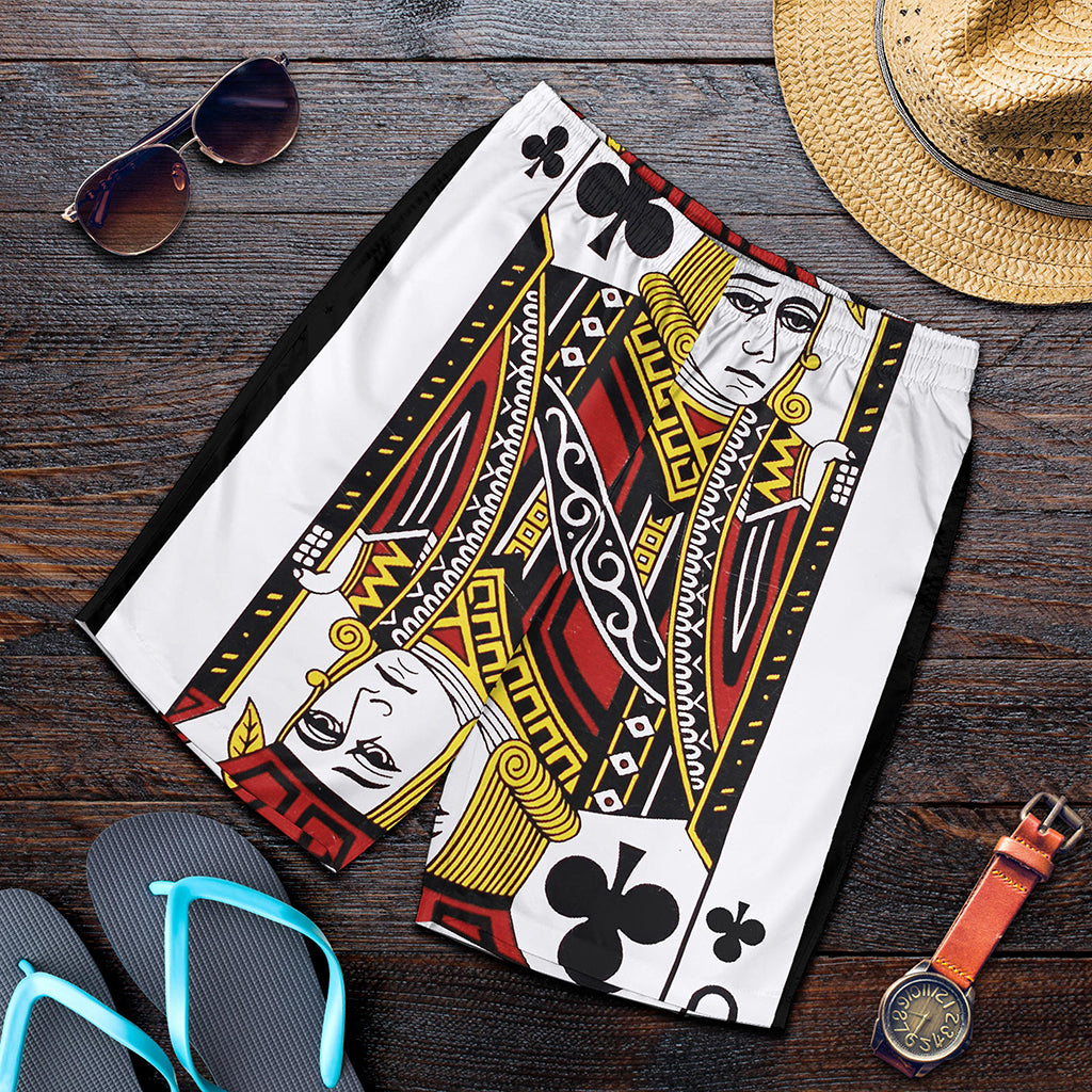 Jack Of Clubs Playing Card Print Men's Shorts