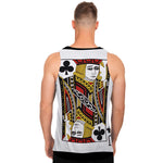 Jack Of Clubs Playing Card Print Men's Tank Top