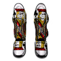Jack Of Clubs Playing Card Print Muay Thai Shin Guards