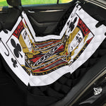 Jack Of Clubs Playing Card Print Pet Car Back Seat Cover