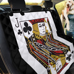 Jack Of Clubs Playing Card Print Pet Car Back Seat Cover