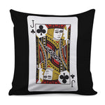 Jack Of Clubs Playing Card Print Pillow Cover