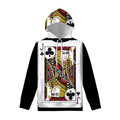 Jack Of Clubs Playing Card Print Pullover Hoodie