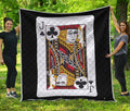 Jack Of Clubs Playing Card Print Quilt