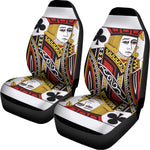 Jack Of Clubs Playing Card Print Universal Fit Car Seat Covers