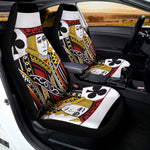 Jack Of Clubs Playing Card Print Universal Fit Car Seat Covers