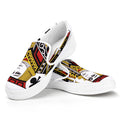 Jack Of Clubs Playing Card Print White Slip On Sneakers