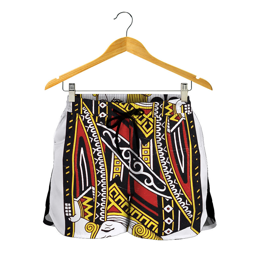 Jack Of Clubs Playing Card Print Women's Shorts
