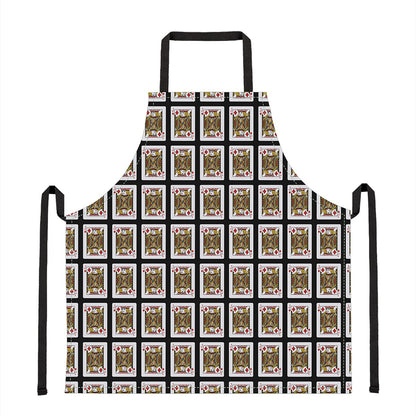 Jack Of Diamonds Playing Card Pattern Print Apron