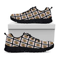 Jack Of Diamonds Pattern Print Black Running Shoes
