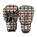 Jack Of Diamonds Pattern Print Boxing Gloves