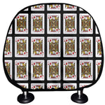 Jack Of Diamonds Playing Card Pattern Print Car Headrest Covers