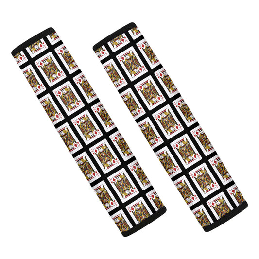 Jack Of Diamonds Playing Card Pattern Print Car Seat Belt Covers