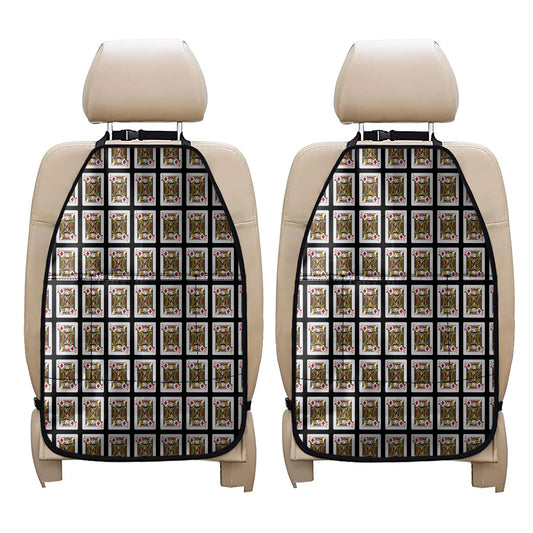 Jack Of Diamonds Playing Card Pattern Print Car Seat Organizers