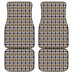 Jack Of Diamonds Playing Card Pattern Print Front and Back Car Floor Mats
