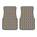 Jack Of Diamonds Pattern Print Front Car Floor Mats