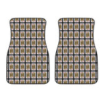 Jack Of Diamonds Playing Card Pattern Print Front Car Floor Mats