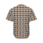 Jack Of Diamonds Playing Card Pattern Print Men's Baseball Jersey