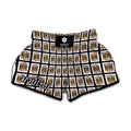 Jack Of Diamonds Pattern Print Muay Thai Boxing Shorts
