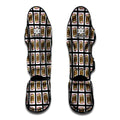Jack Of Diamonds Pattern Print Muay Thai Shin Guards