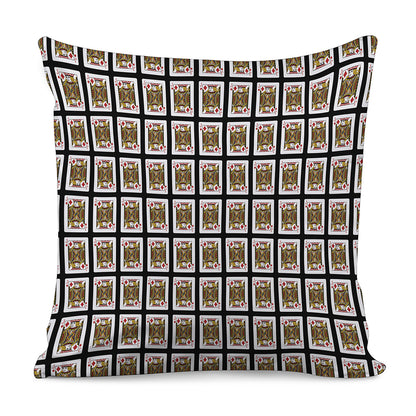 Jack Of Diamonds Playing Card Pattern Print Pillow Cover