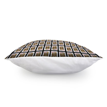 Jack Of Diamonds Playing Card Pattern Print Pillow Cover